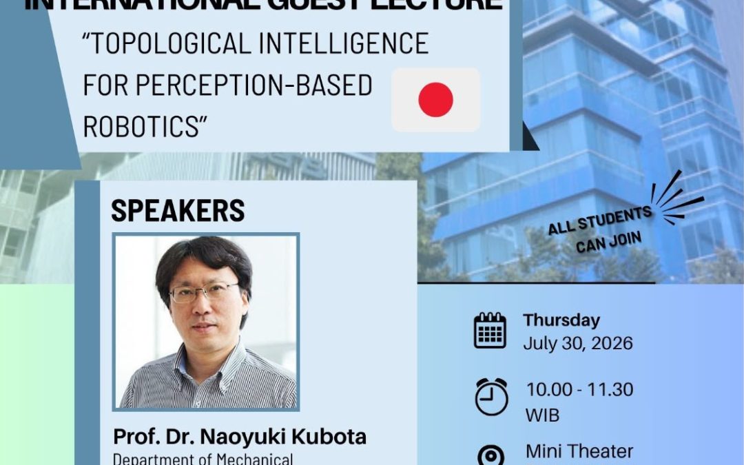 International Guest Lecturer “Topological Intelligence for Perception-based Robotics”